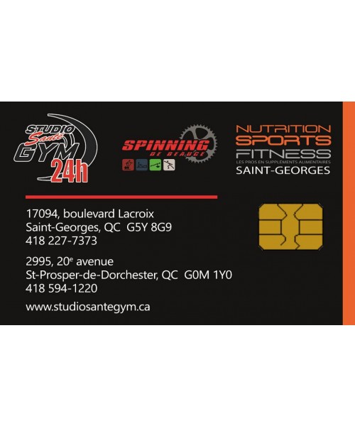 Studio Santé Gym de Saint-Georges et St-Prosper | Carte-cadeau à rabais