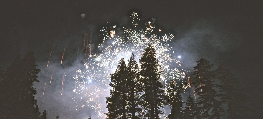 St-Valentin - Des feux d'artifices l'hiver